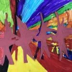 Ballerina abstract artwork