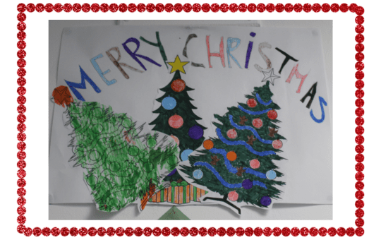 Merry Christmas poster created by CPA students