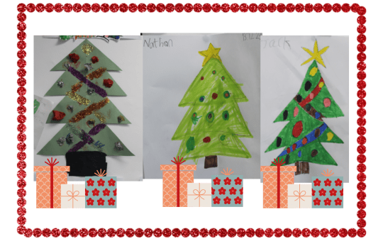 Christmas trees created by CPA students