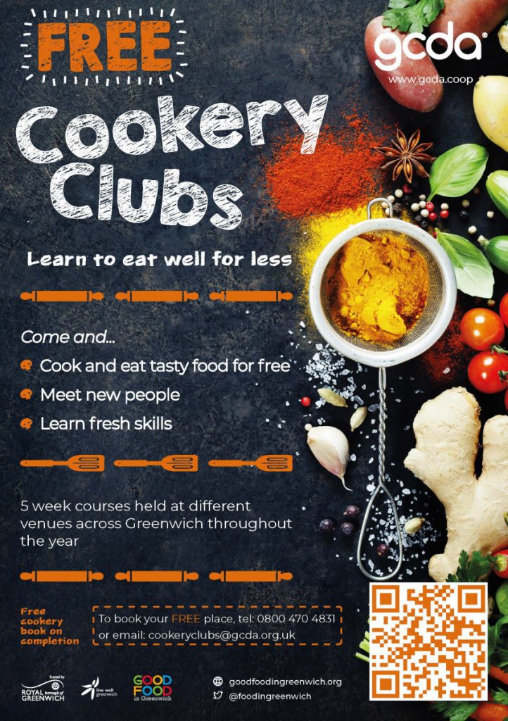 Free Cookery Clubs Learn to eat well for less