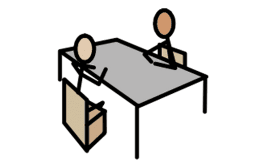 Symbol for an interview