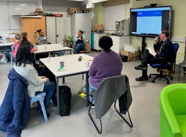 Parent matters discussion with a CPA Speech and Language Therapist