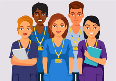 NHS staff illustration