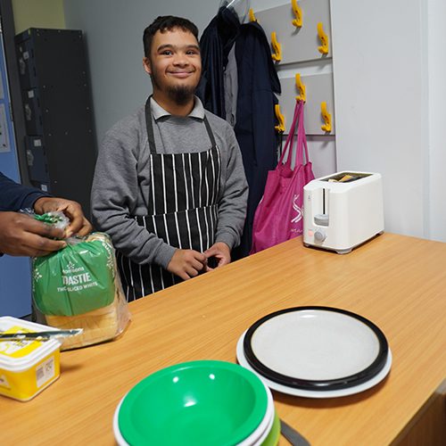 Learning to make toast for breakfast