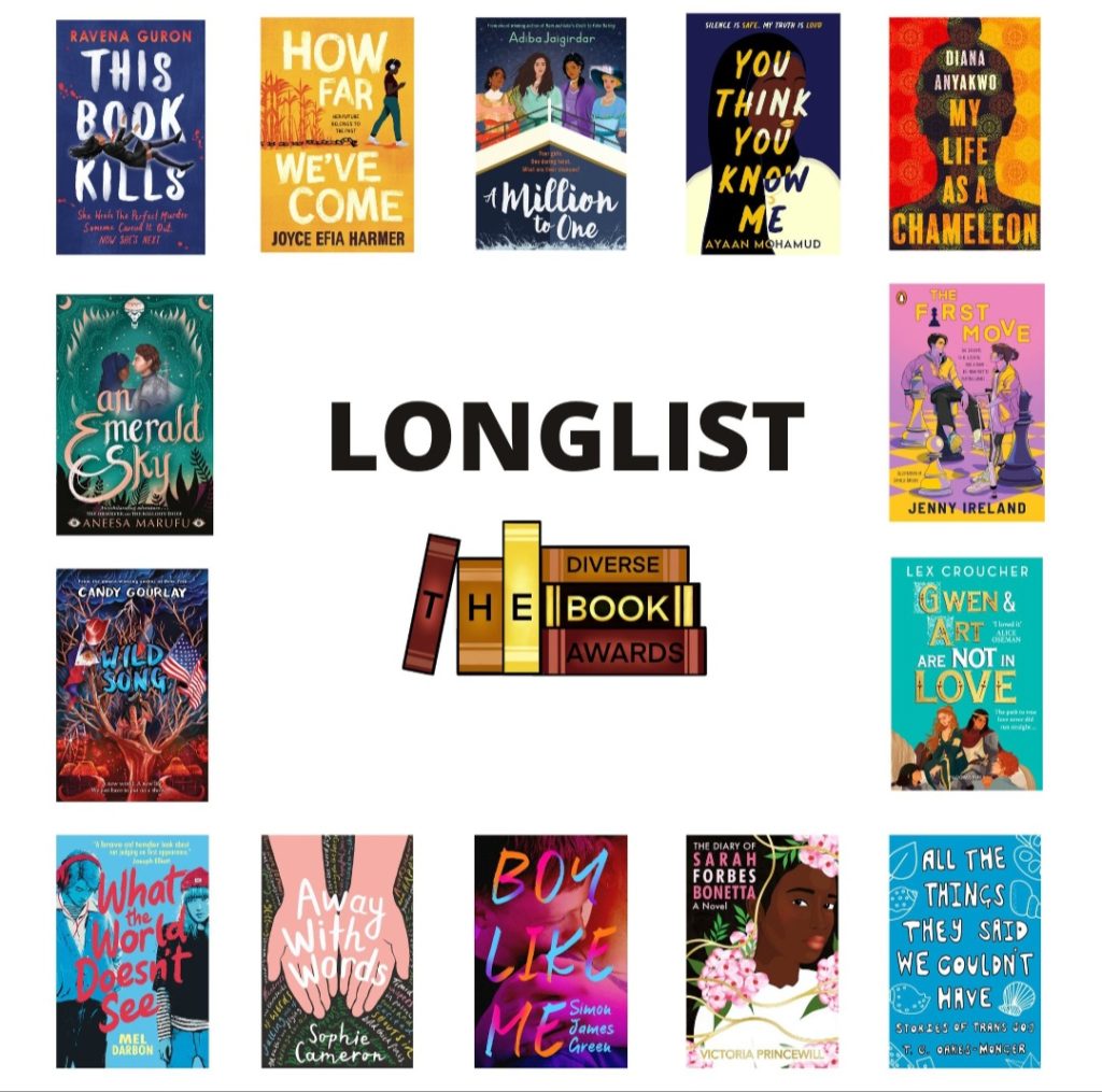 The Diverse Book Awards Longlist book covers