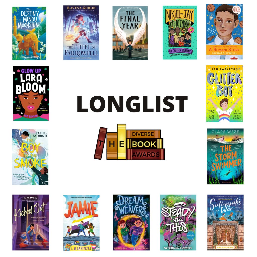The Diverse Book Awards Longlist book covers
