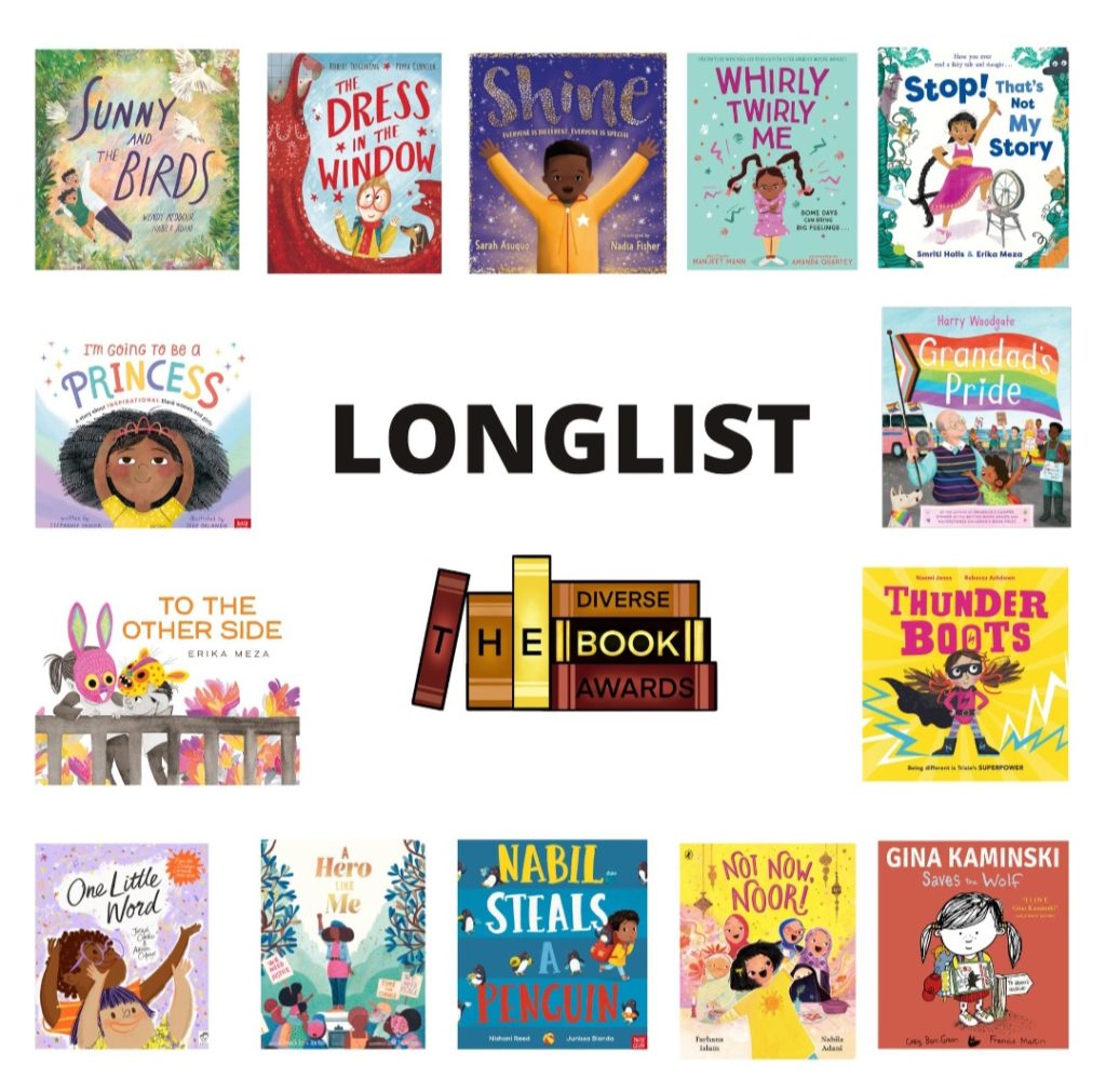The Diverse Book Awards Longlist book covers