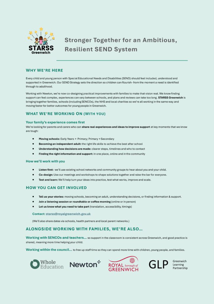 STARSS Programme Briefing Parent Champions