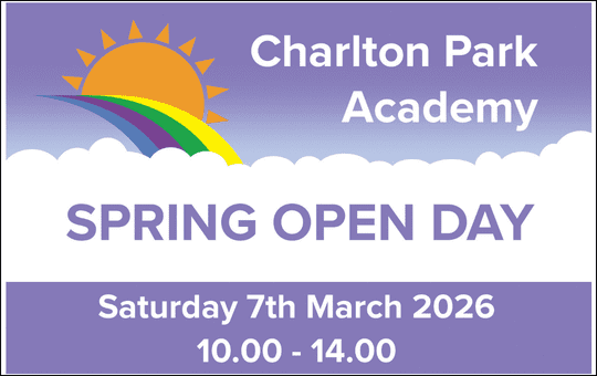 Charlton Park Academy Spring Open Day Saturday 7th March 2026 10am to 2pm