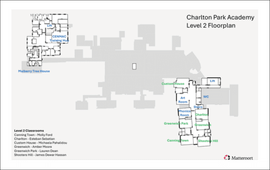 Charlton Park Academy Floor Plan Level 2 Charlton Park Academy Floor Plan Level 2