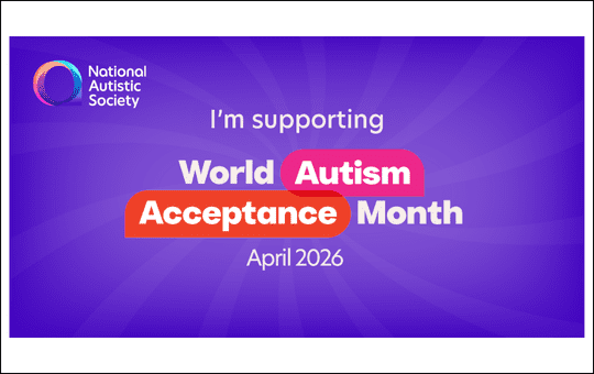 National Autistic Society I'm supporting World Autism Acceptance Month April 2026