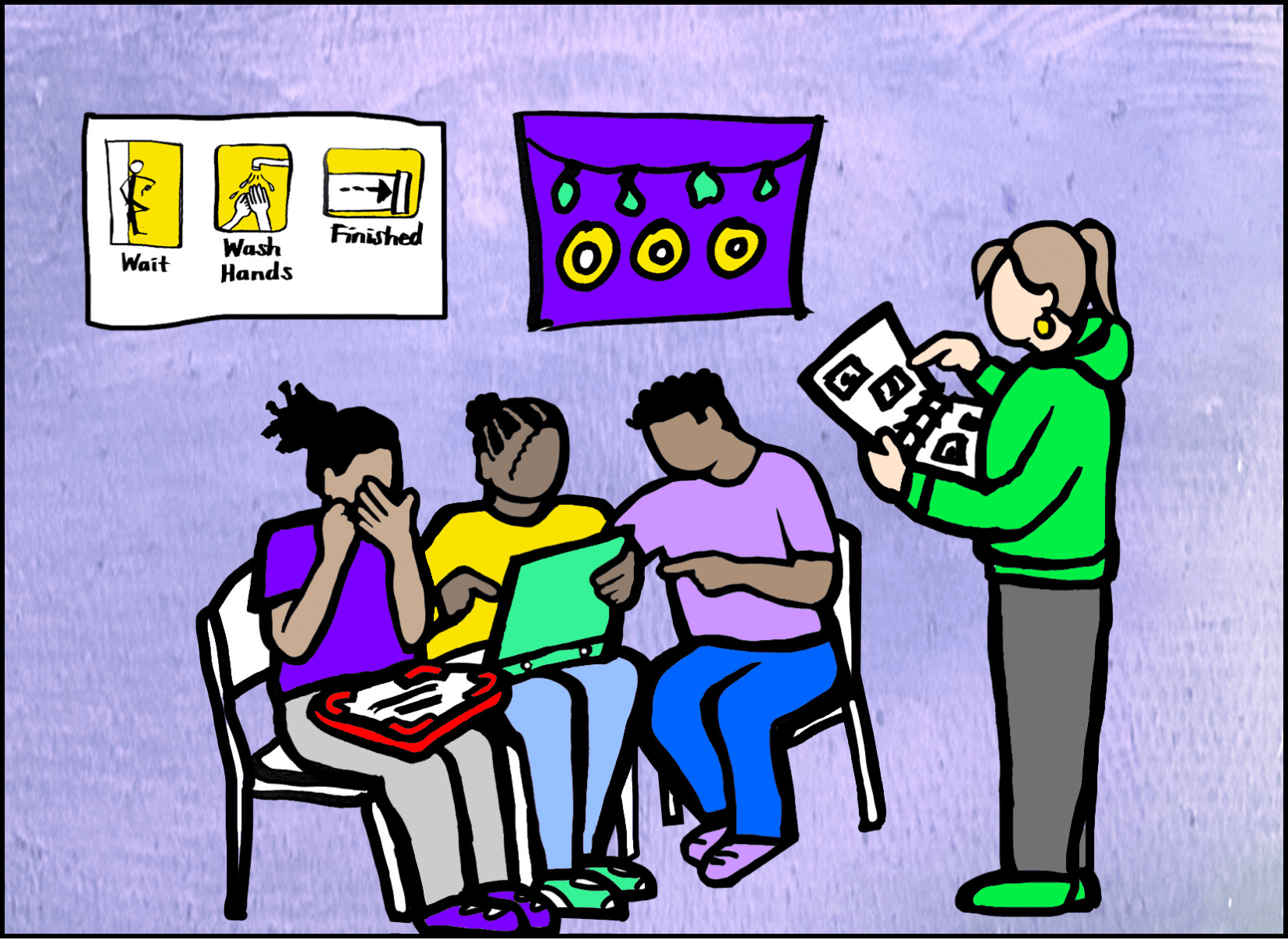 Students in class Illustration: Copyright Dr Penelope Mendonca Students in class Illustration: Copyright Dr Penelope Mendonca
