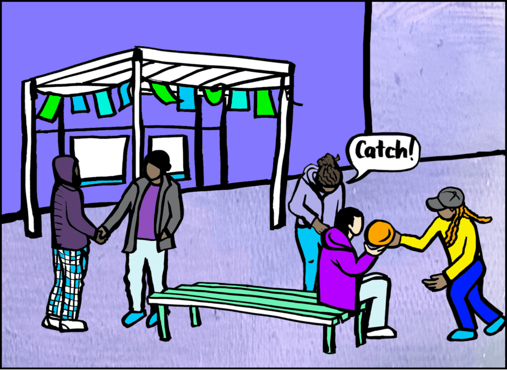 Students in the playground Illustration: Copyright Dr Penelope Mendonca Students in the playground Illustration: Copyright Dr Penelope Mendonca