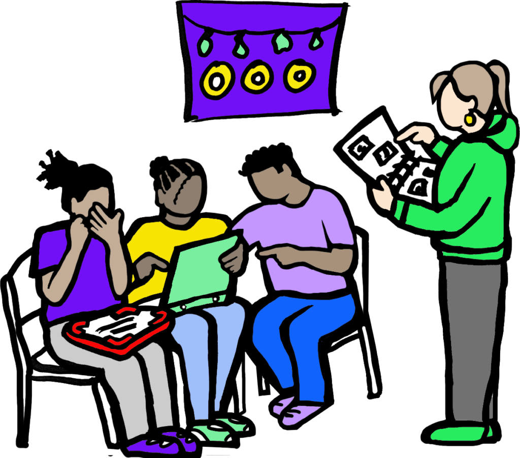 Students in a lesson Illustration: Copyright Dr Pen Mendonca Students in a lesson Illustration: Copyright Dr Pen Mendonca