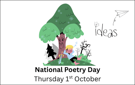 National Poetry Day Thursday 1st October 2026 National Poetry Day Thursday 1st October 2026