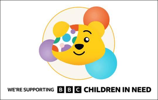 We're supporting BBC Children in Need We're supporting BBC Children in Need