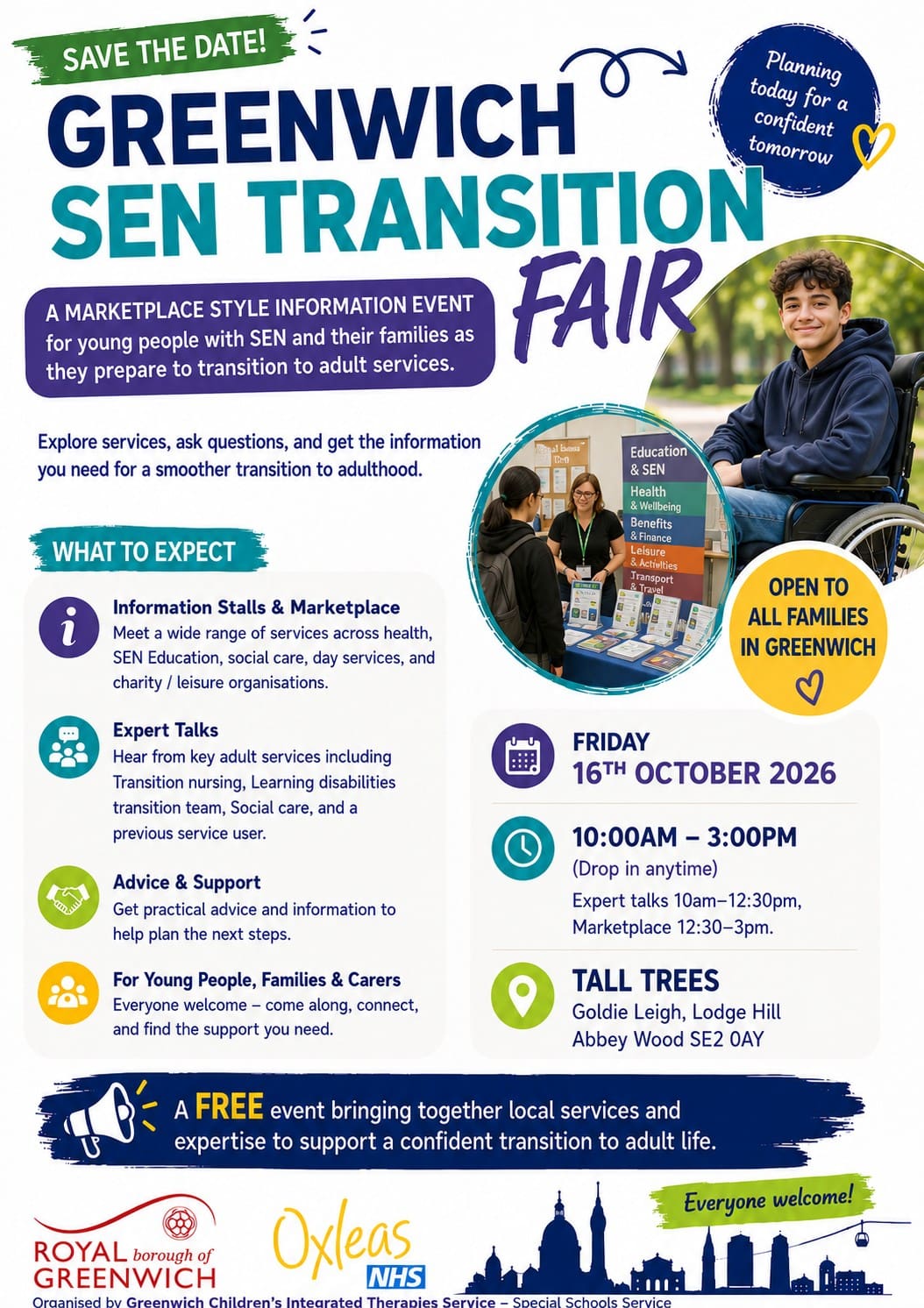 Greenwich SEN Transition Fair Greenwich SEN Transition Fair Friday 16th October 2026